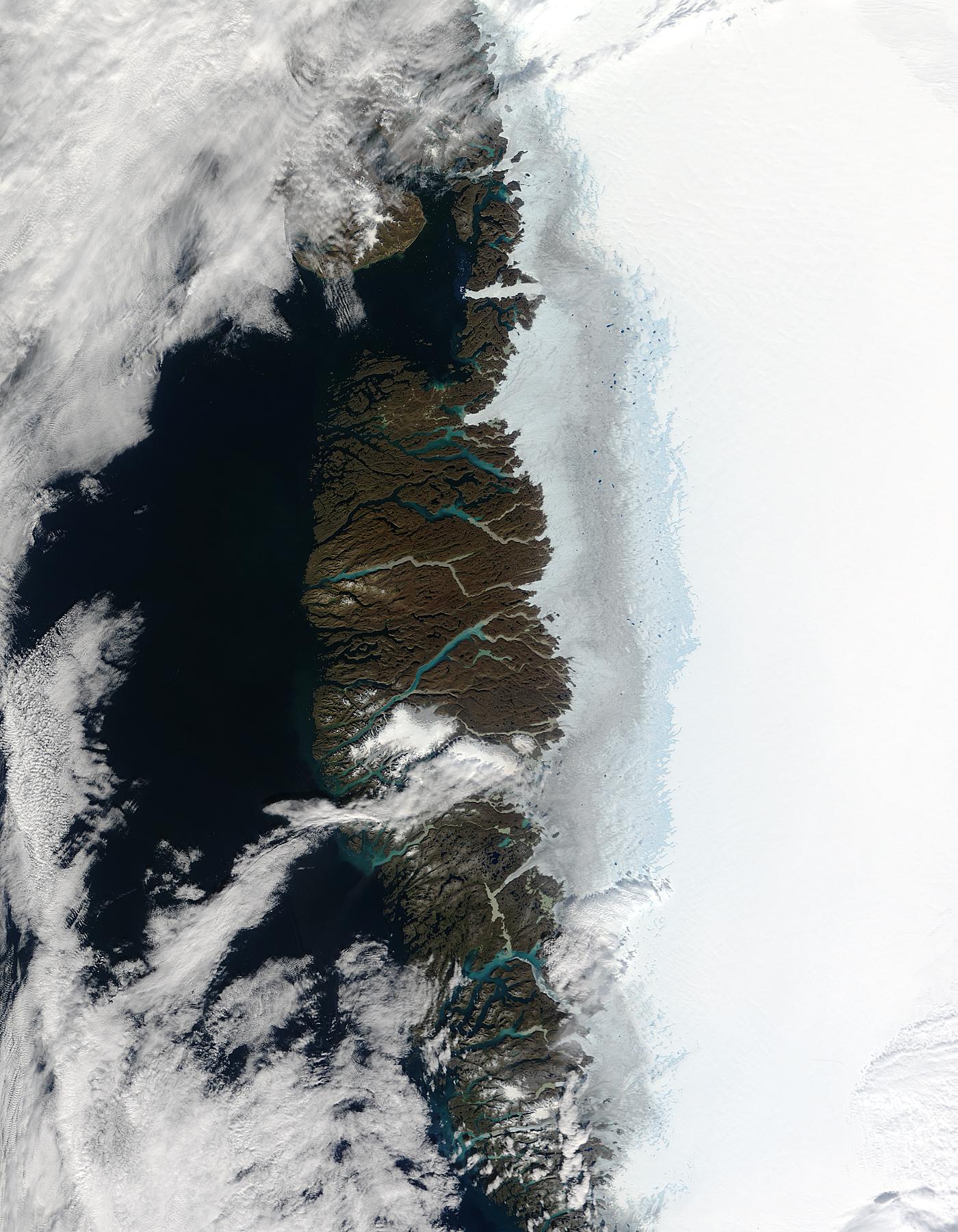 Meltwater ponds along Greenland West Coast - related image preview