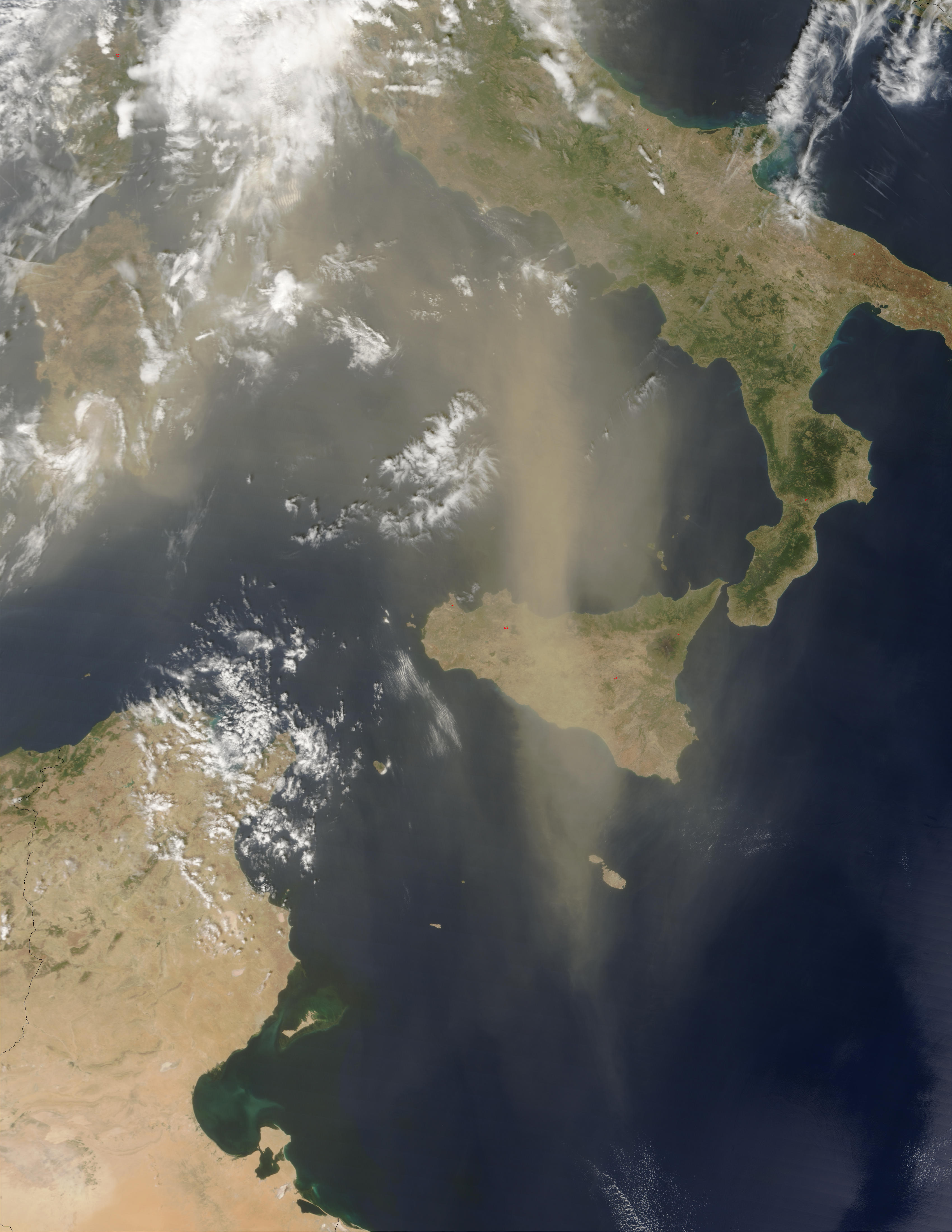 Saharan Dust over the Mediterranean Sea - related image preview