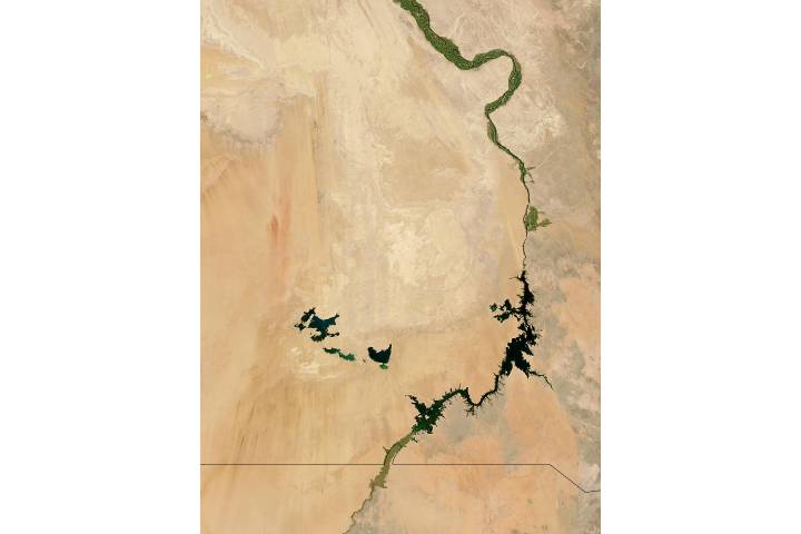 Lake Nasser and Toshka Lakes, Egypt