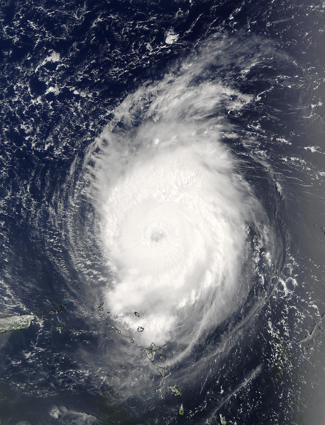 Hurricane Fabian northeast of the Lesser Antilles - related image preview