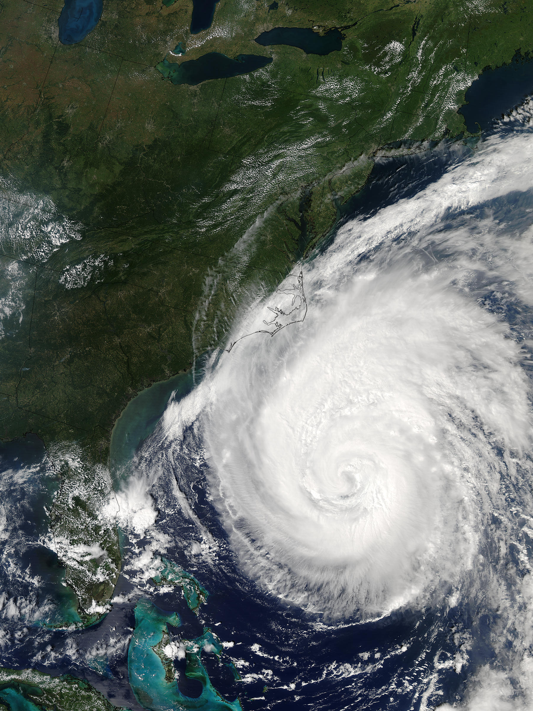 Hurricane Isabel off the US East Coast (afternoon overpass) - related image preview