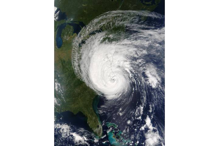 Hurricane Isabel Over The US East Coast