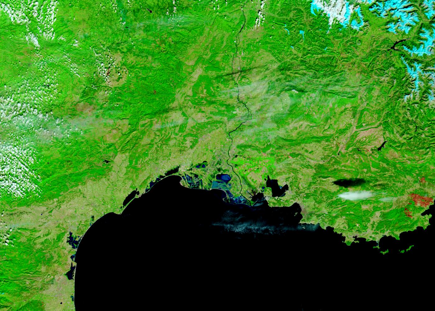 Southern France (before floods, false color) - related image preview