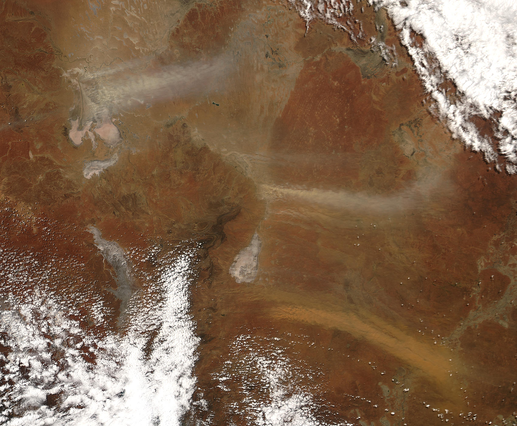 Dust storms in northeastern South Australia