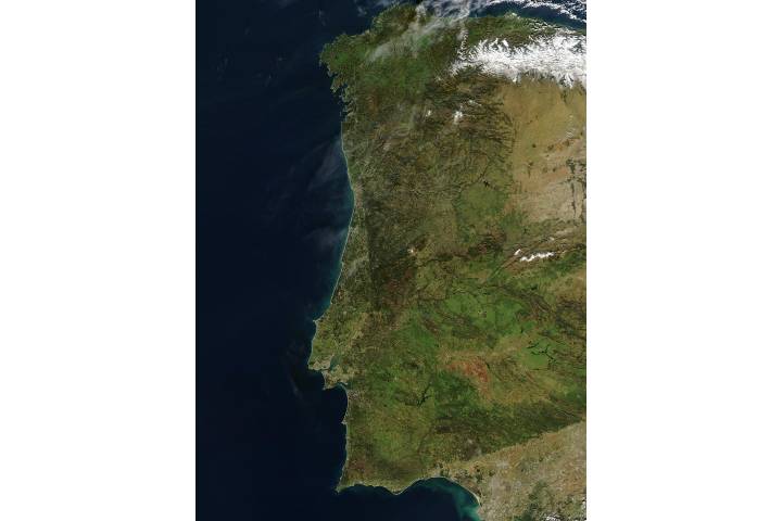 Portugal Map and Satellite Image