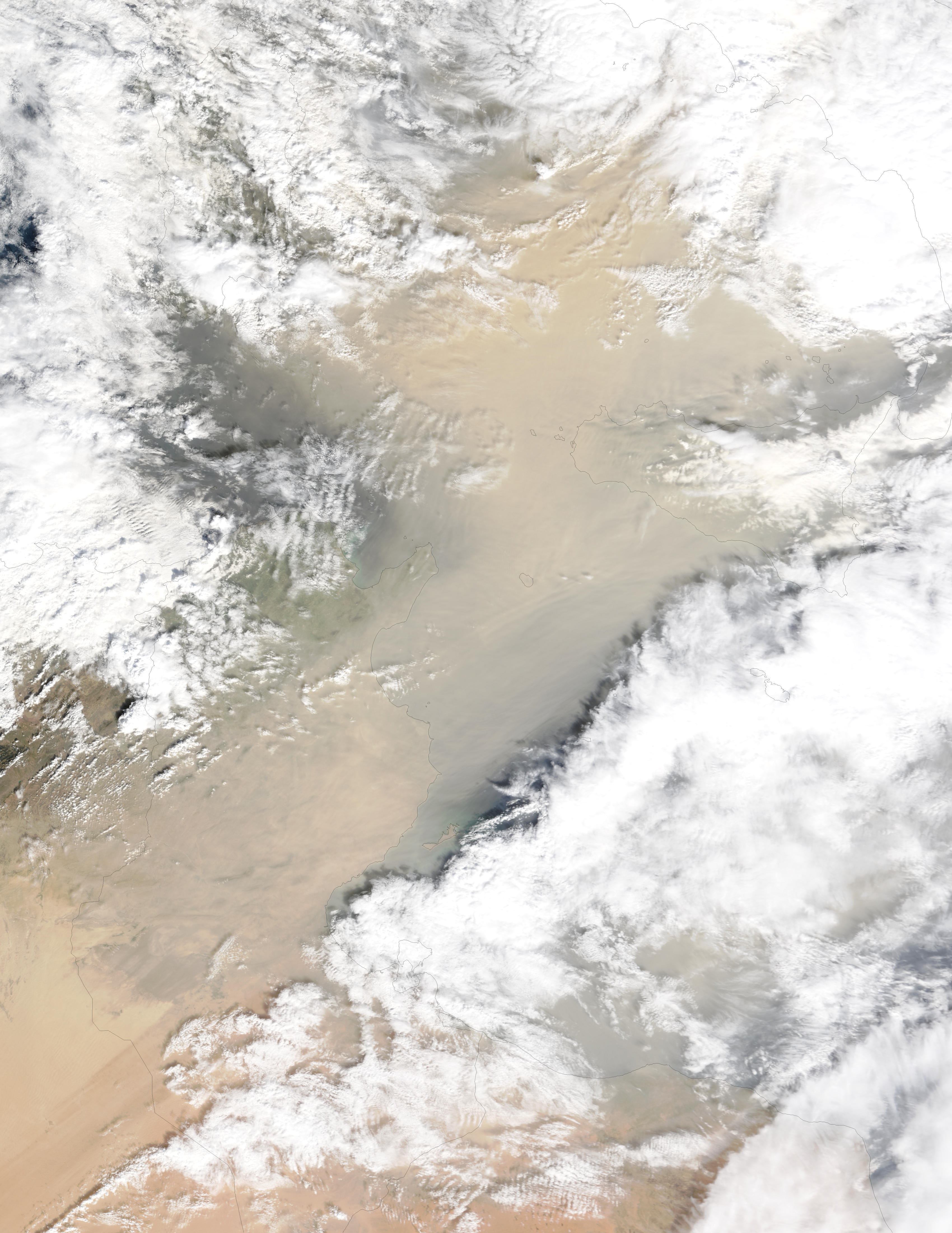 Saharan dust off Italy - related image preview