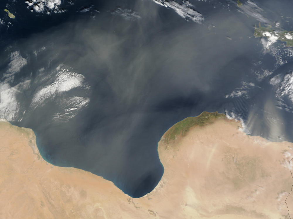 Saharan dust over the Mediterranean - related image preview