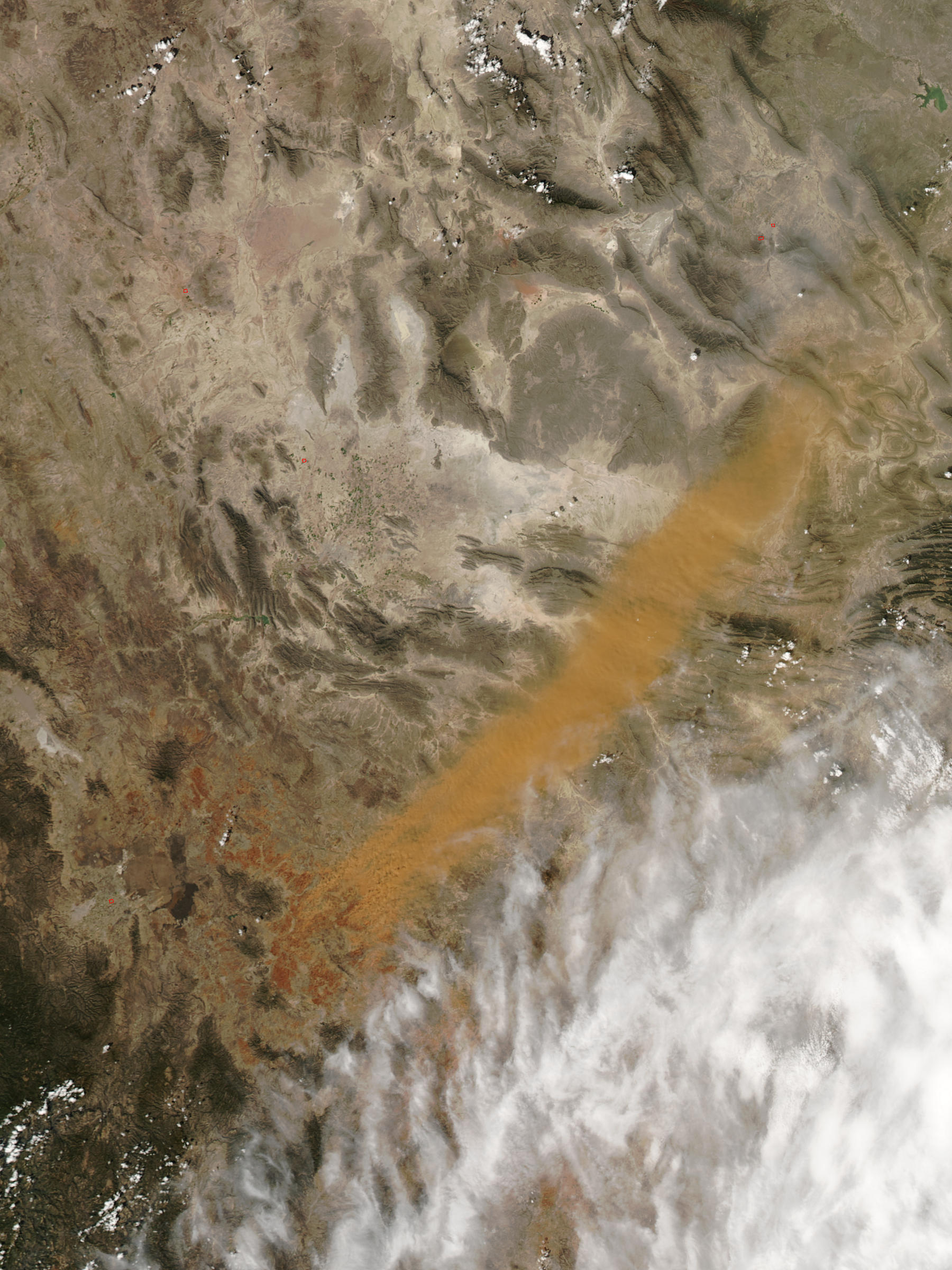 Dust storm in central Mexico - related image preview