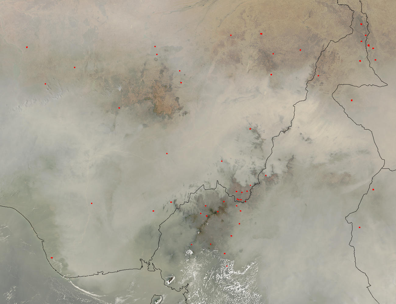 Dust storm in central Africa - related image preview