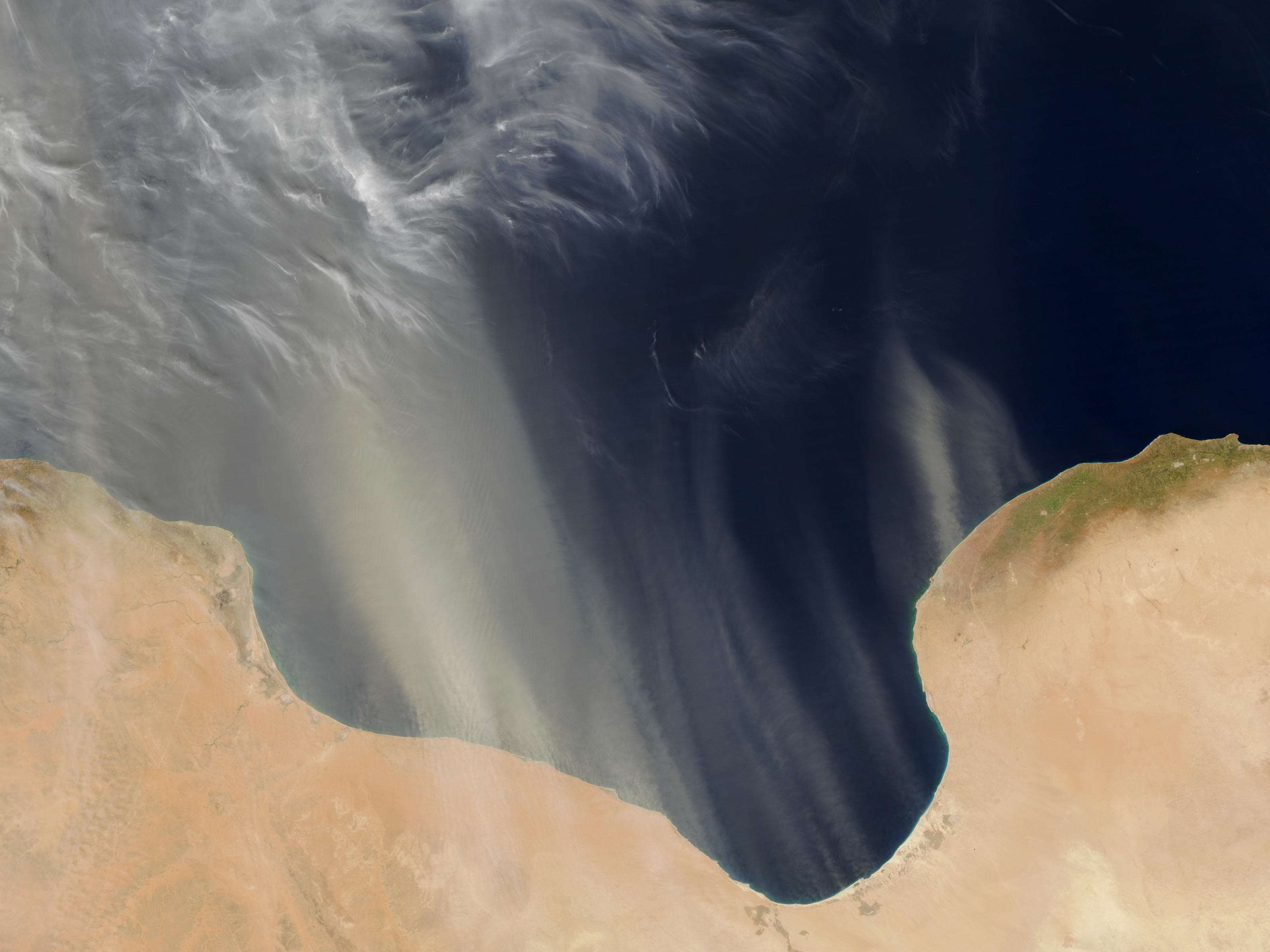 Saharan dust over the Mediterranean - related image preview