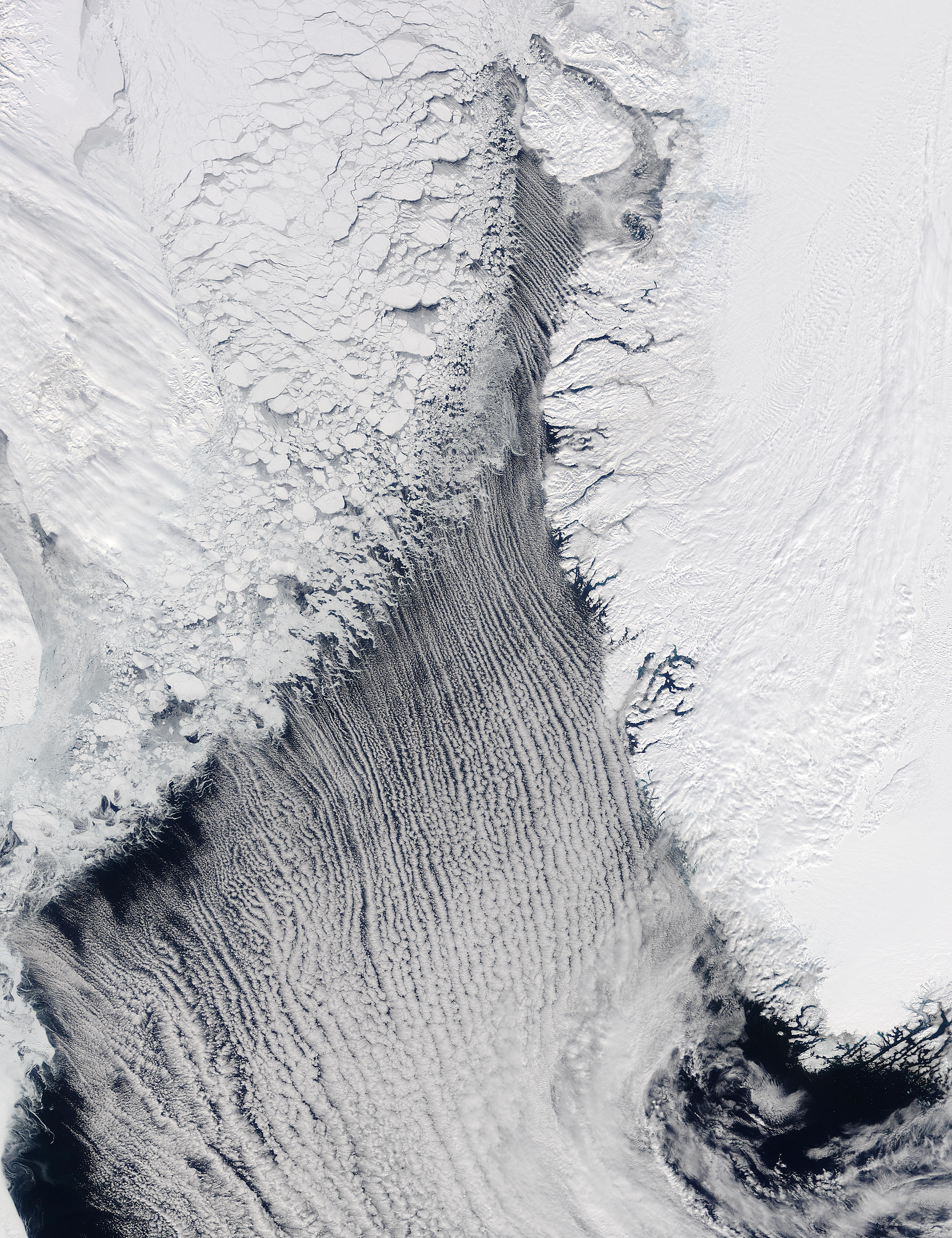 Cloud Streets In The Labrador Sea   LabradorSea.A2004103.1505.500m 