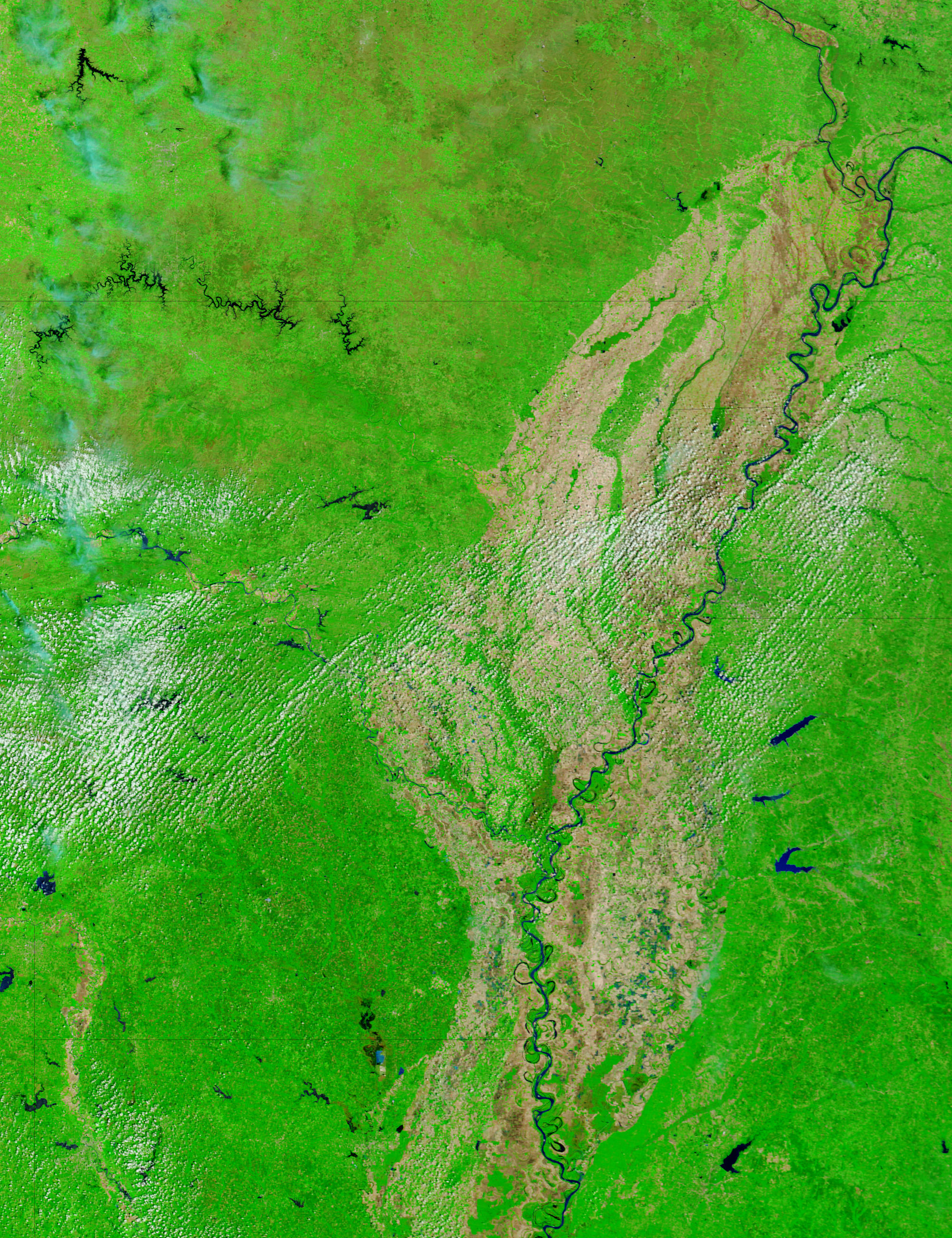 Arkansas (before floods, false color) - related image preview