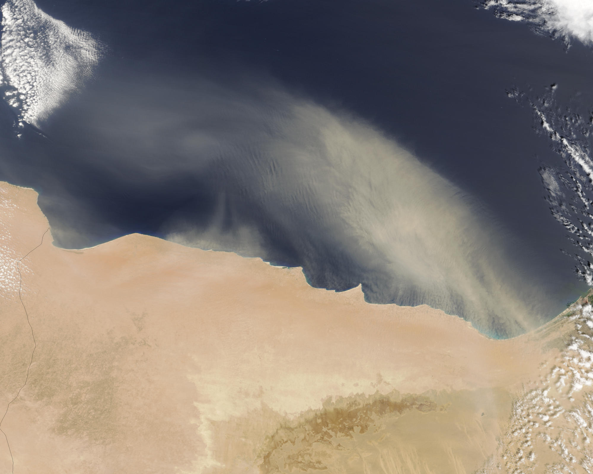 Saharan dust off Libya - related image preview