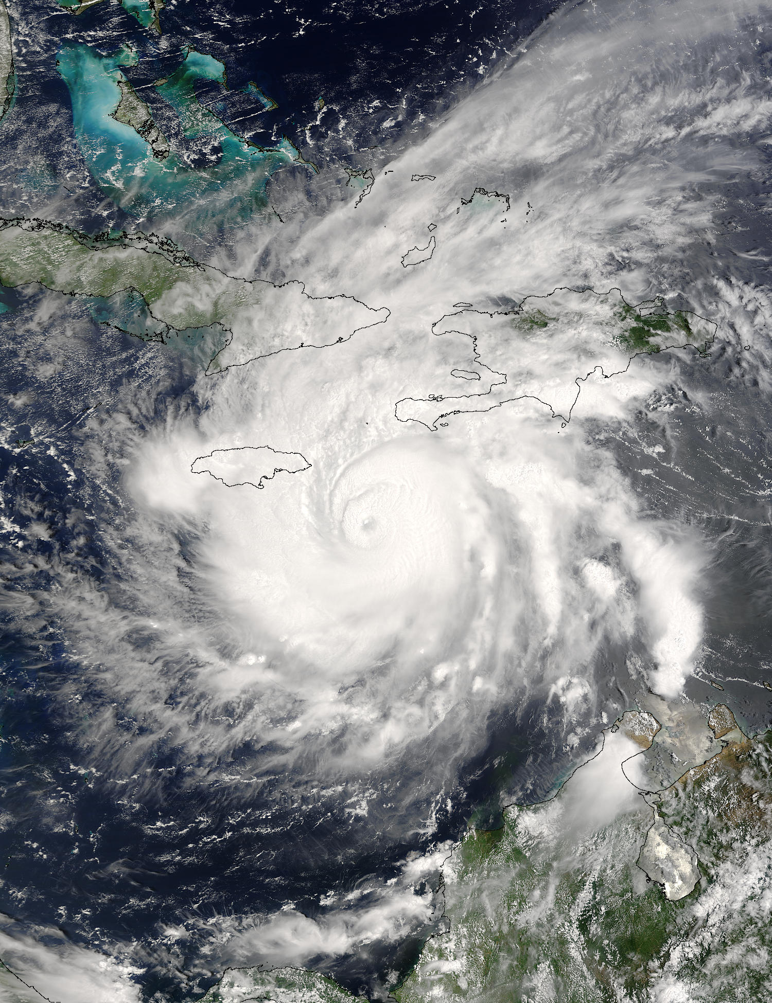 Hurricane Ivan (09L) off Jamaica (morning overpass) - related image preview