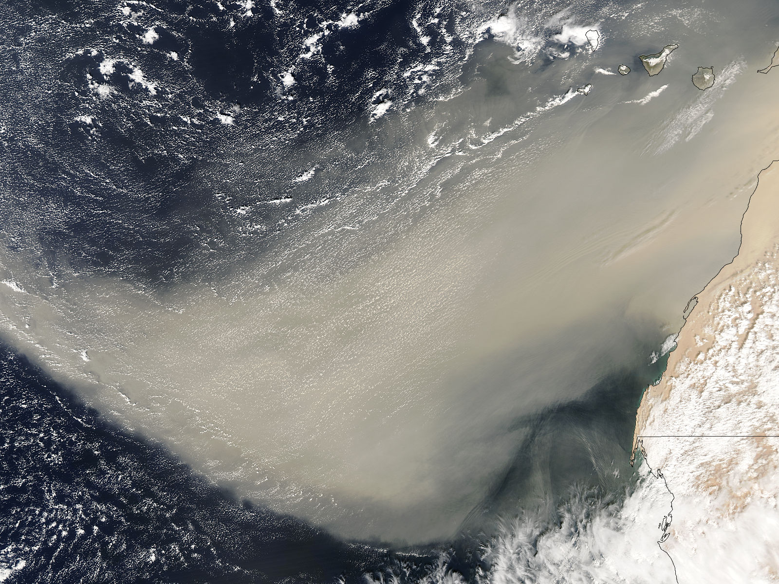 Dust storm off West Africa - related image preview