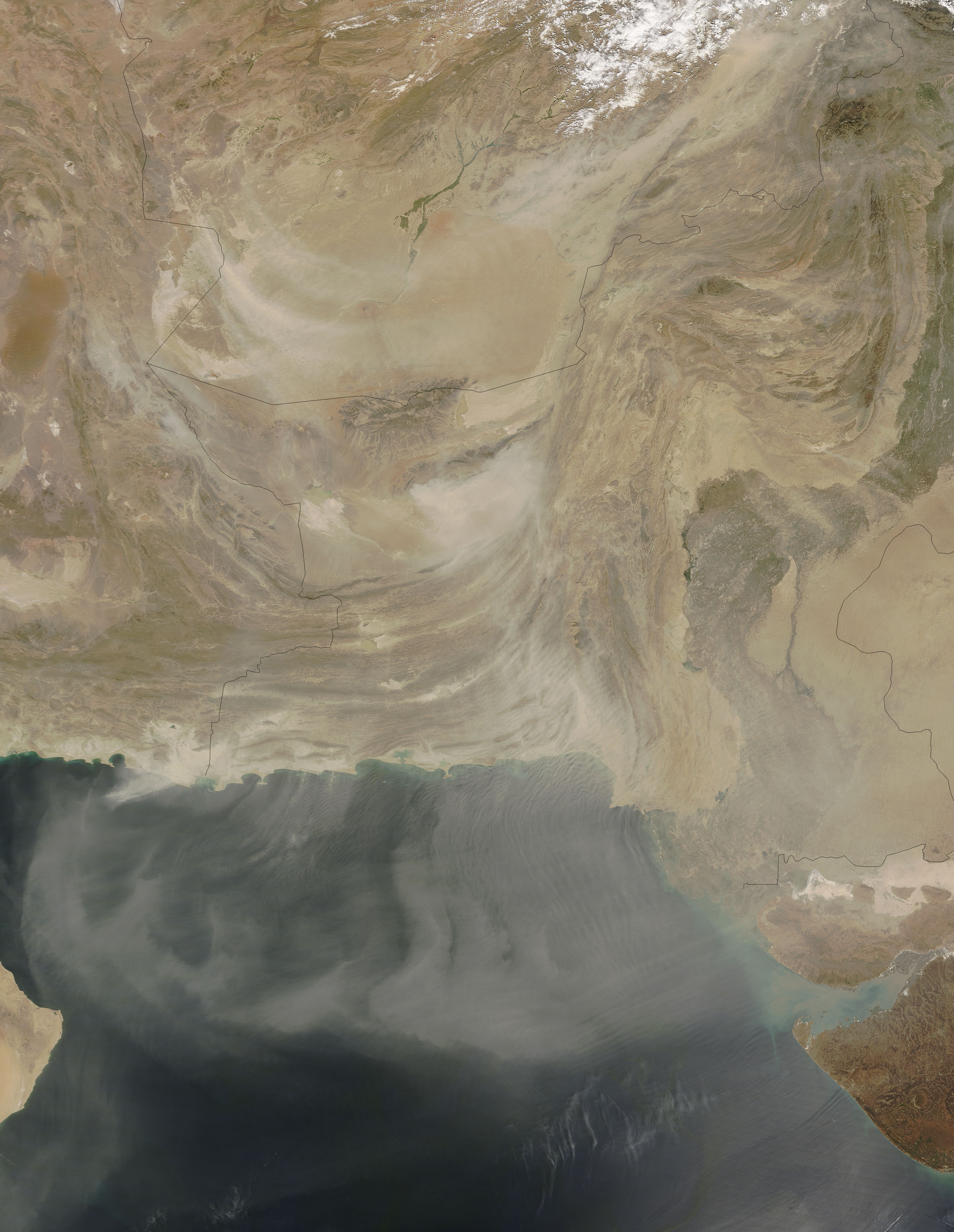 Dust storm across Afghanistan and Pakistan - related image preview