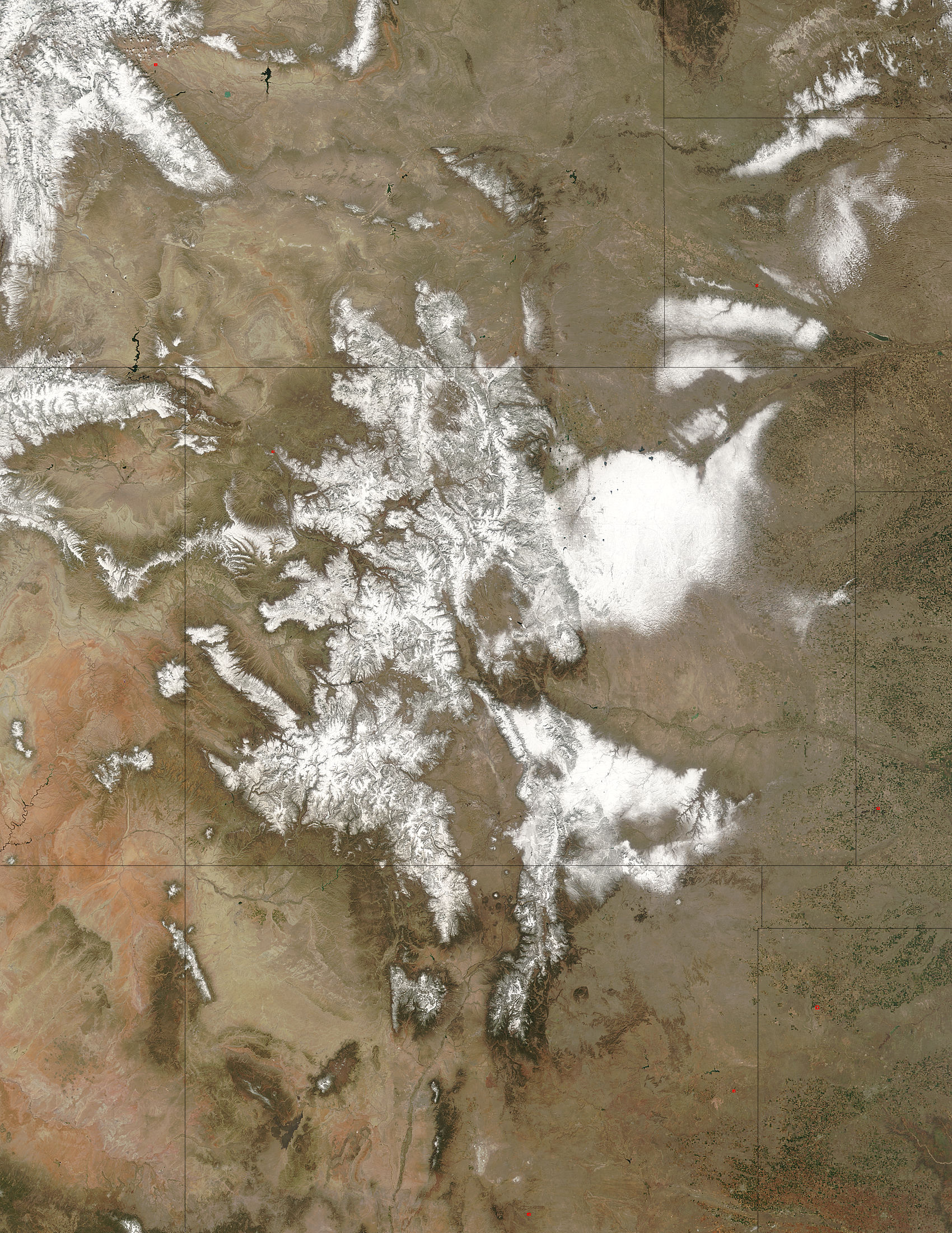 Spring snow in the Rockies - related image preview