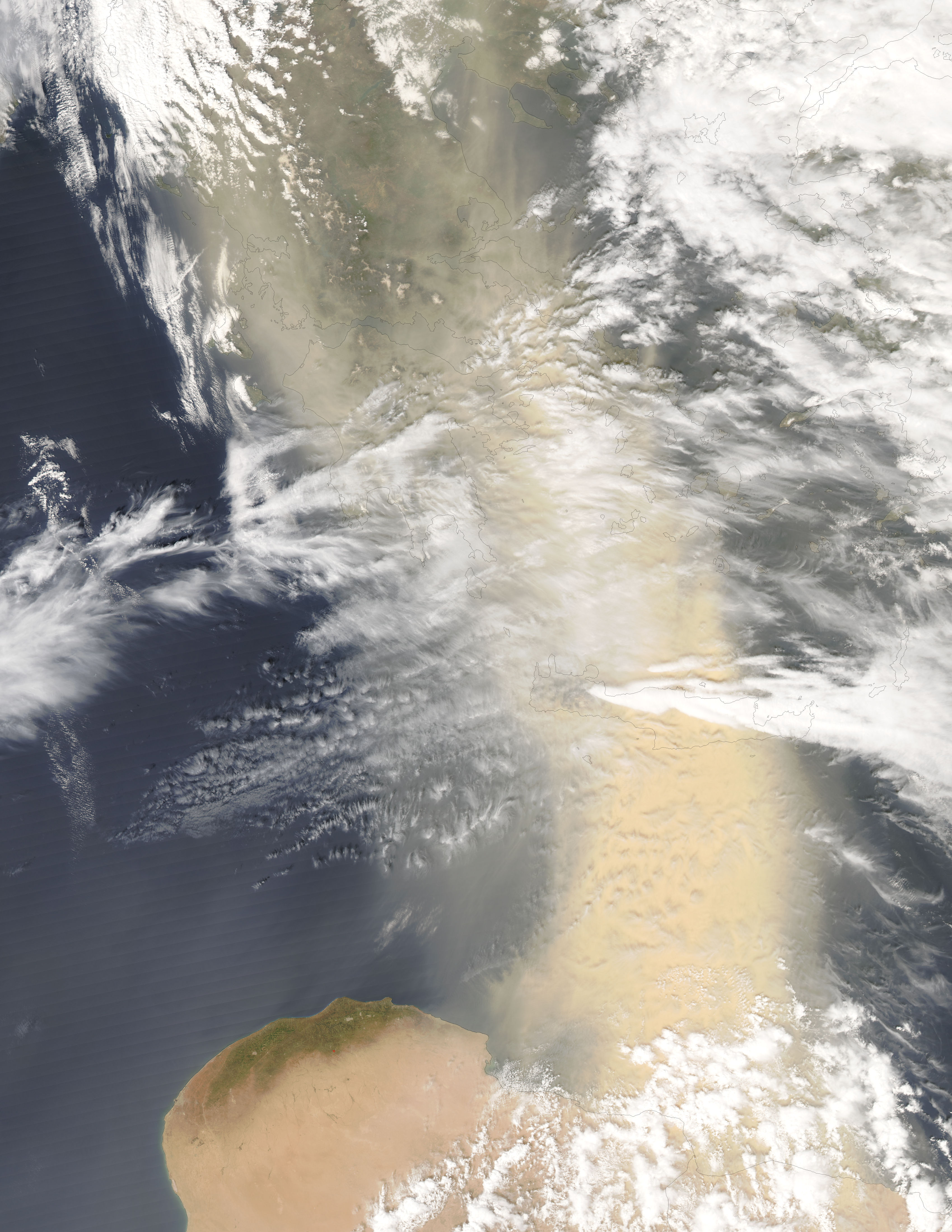 Saharan Dust over the Mediterranean Sea - related image preview