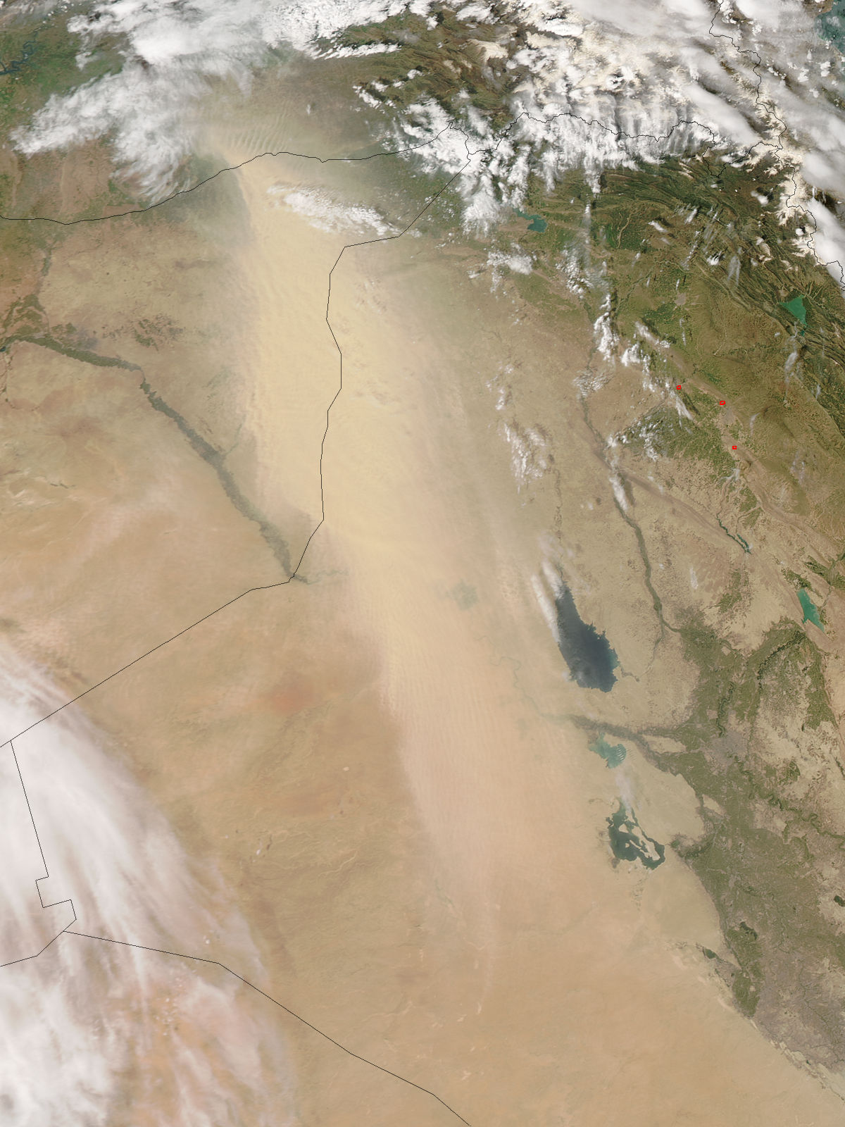 Dust storm in Iraq and Syria - related image preview