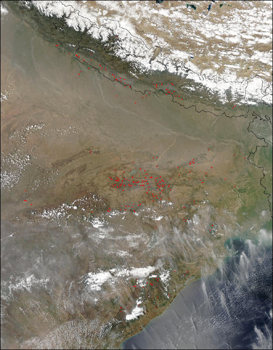 Fires in Eastern India