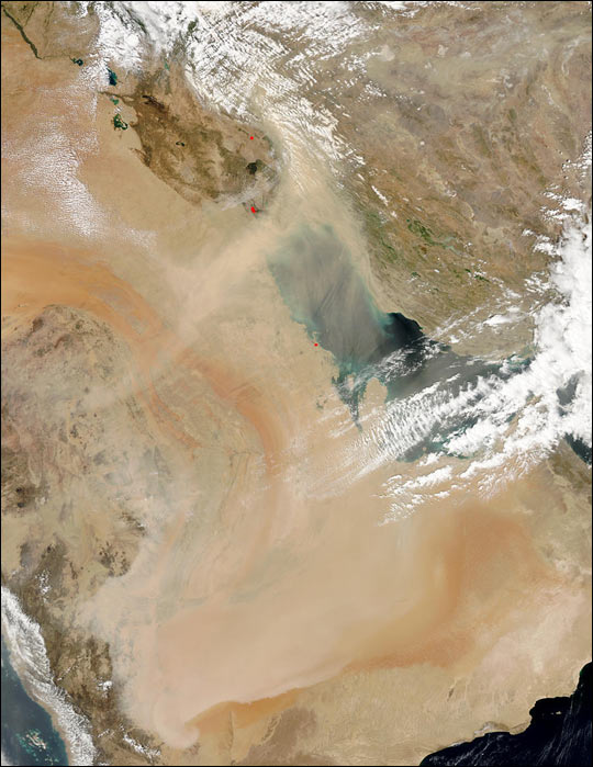 Dust and Smoke over Iraq and the Middle East