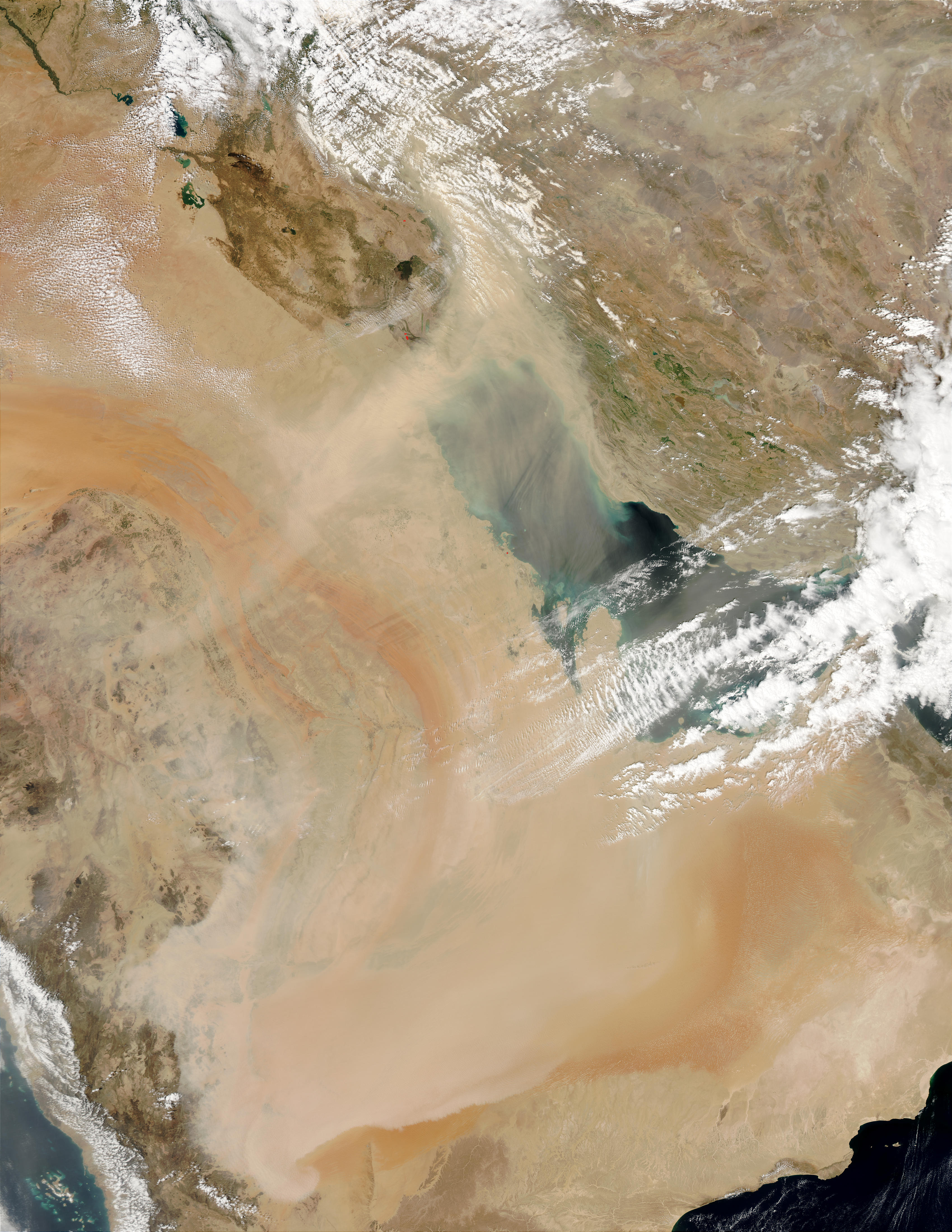 Dust and Smoke over Iraq and the Middle East - related image preview