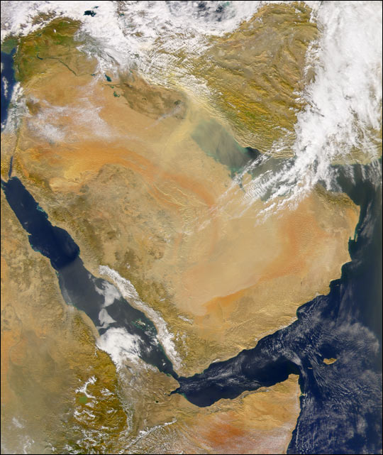Dust and Smoke over Iraq and the Middle East