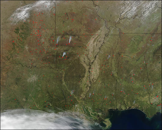 Fires in the Southern U.S.