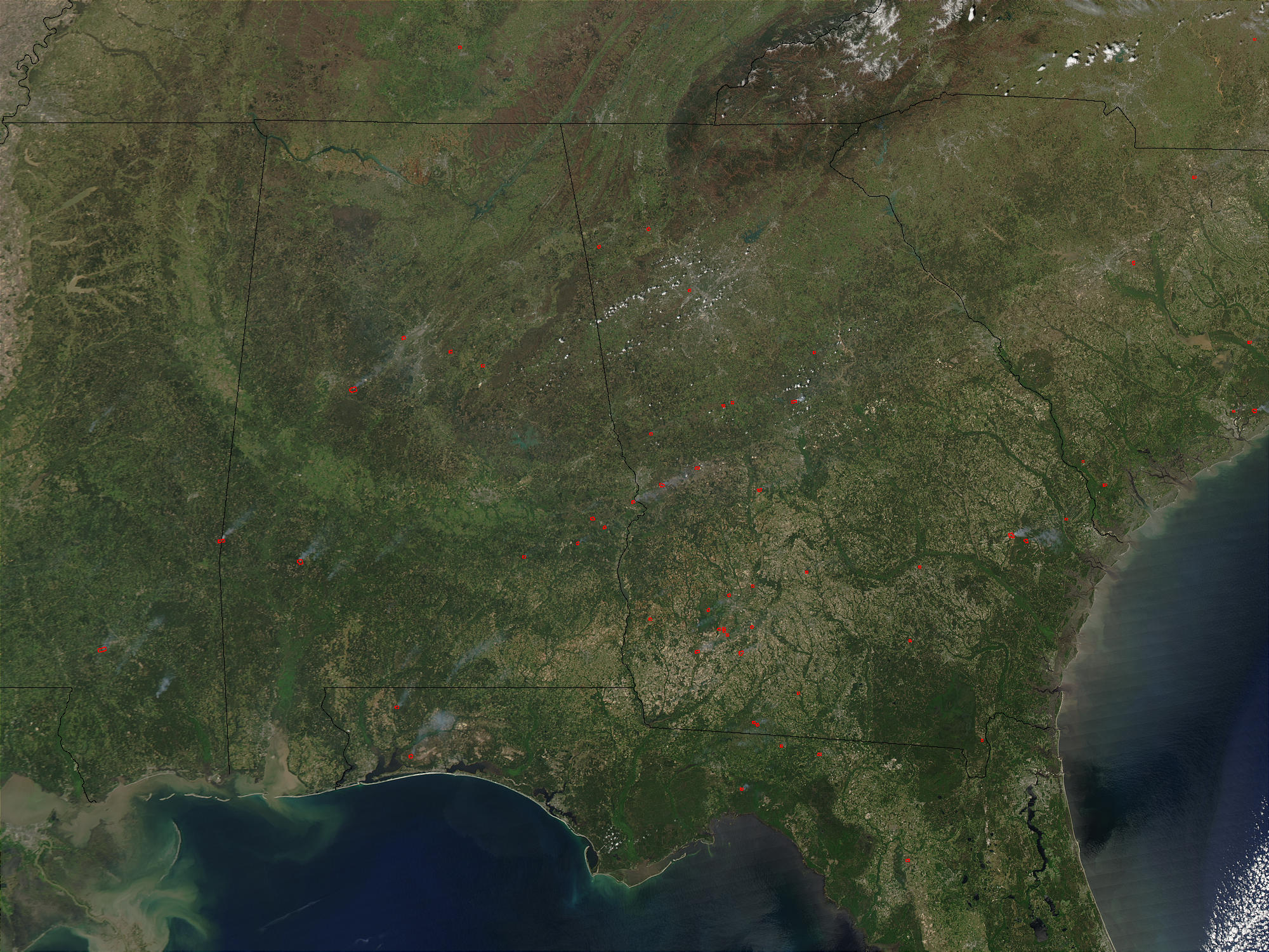 Fires in the Southern U.S. - related image preview