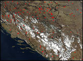 Fires in the Balkans