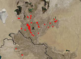 Fires Near the Aral Sea