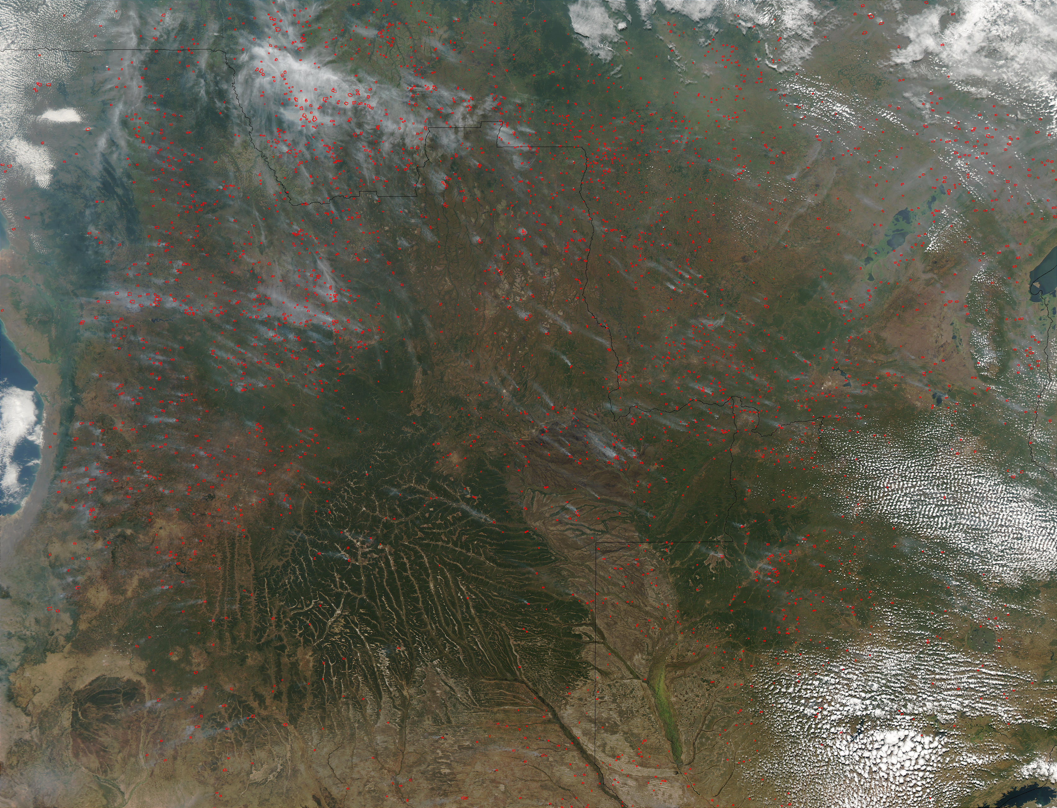 Biomass Burning in Central and Southern Africa - related image preview
