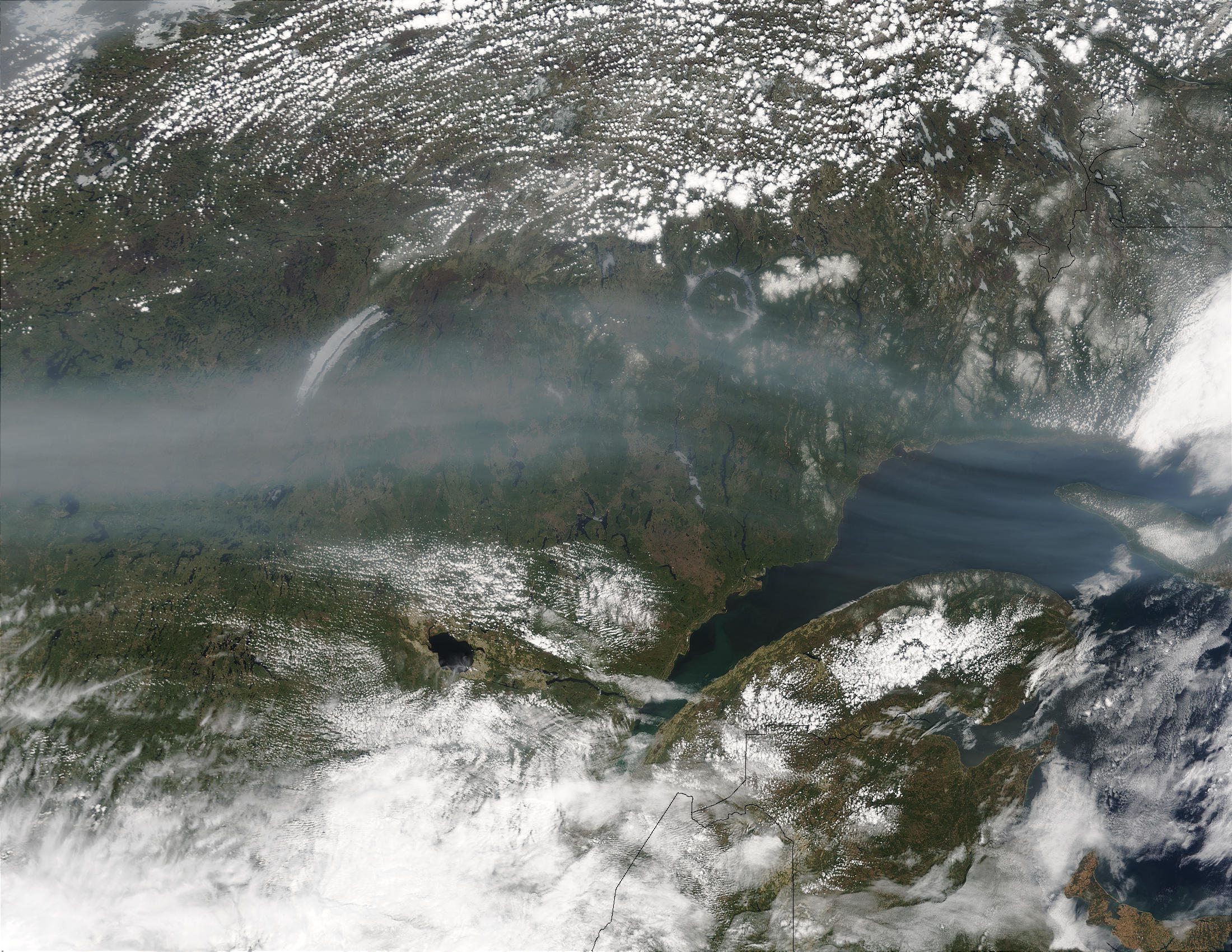 Smoke from Asian Fires over Canada - related image preview