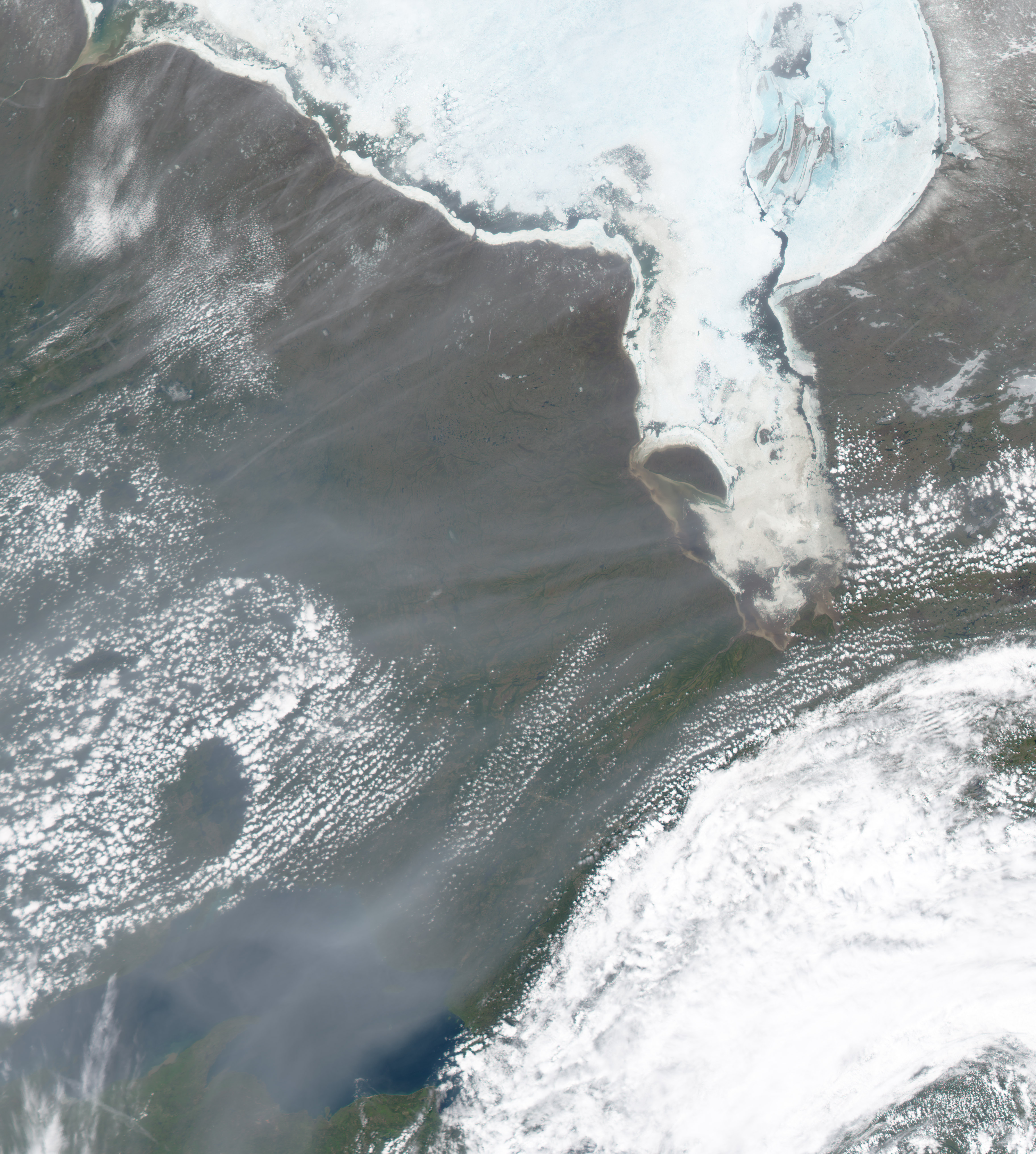 Smoke from Asian Fires over Canada - related image preview