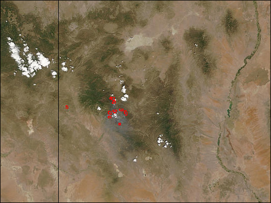 Fires in Arizona and New Mexico