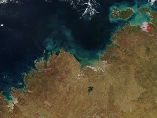 Fires Along Coast of Northwest Australia - related image preview