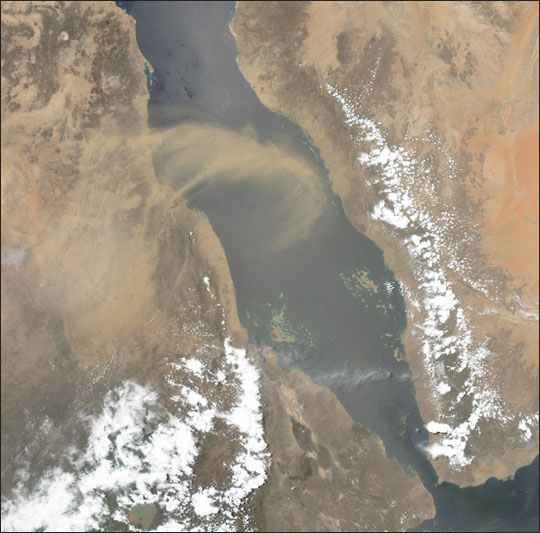 Dust Blowing over the Red Sea - related image preview