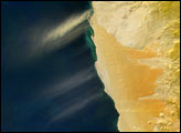 Streamers of Dust off Namibia
