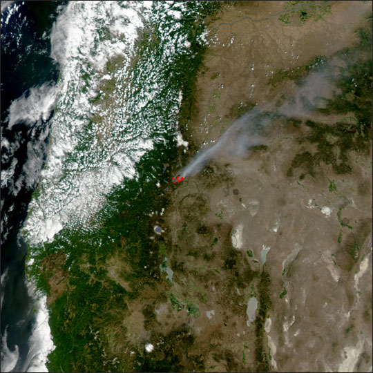 Davis Fire in Oregon