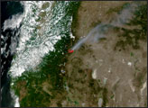 Davis Fire in Oregon