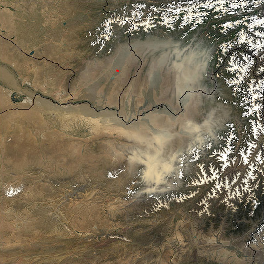 Dust Storm in Northern Afghanistan