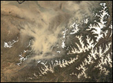 Dust Storm in Northern Afghanistan