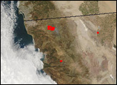 Fires in Baja California