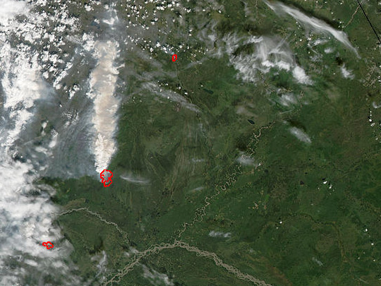 Fires in Northeast Alaska and Canada