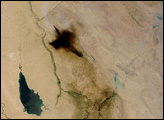 Oil and Sulfur Smoke in Iraq