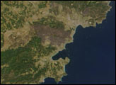 Forest Fire in Southern France