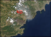 Forest Fire in Southern France