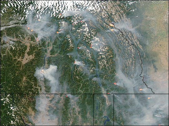 Fires in Western Canada