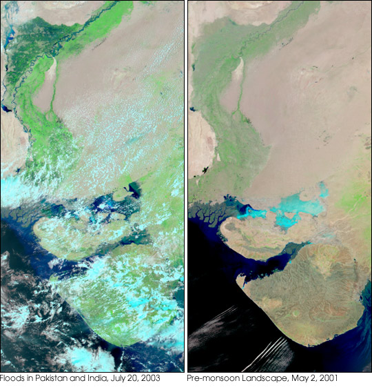 Floods in Pakistan and and India