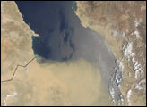 Dust Storm Over Red Sea